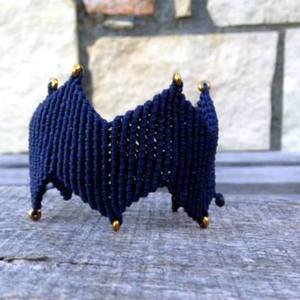zig zag bracelet μαύρο - ημιπολύτιμες πέτρες, chic, βραδυνά, fashion, κερωμένα κορδόνια, μοντέρνο, αιματίτης, μακραμέ, κορδόνια, χειροποίητα, εντυπωσιακό, must, personalised, χριστουγεννιάτικο, boho, ethnic, rock, gift idea, δώρα γενεθλίων, γιορτή της μητέρας, αυξομειούμενα, φαρδιά, φθηνά - 4