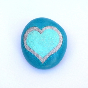 Πέτρινο φτερούγισμα καρδιάς - πέτρα, καρδιά, αγάπη, δώρα αγίου βαλεντίνου, διακοσμητικές πέτρες - 2