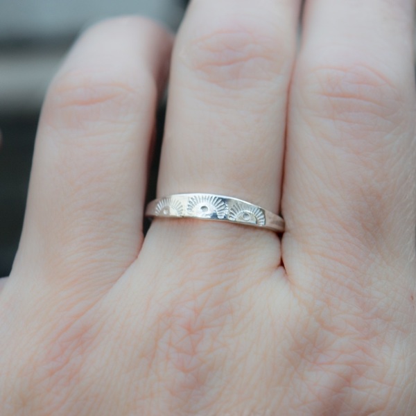Ασημένιο dainty δαχτυλίδι - statement, ασήμι, μοντέρνο, romantic, minimal, βεράκια, boho, σταθερά, φθηνά - 4