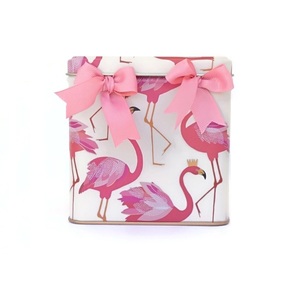 Αρωματικό Διακοσμητικό Κερί Flamingo 10.5x10.5x10.5 Υ Μεταλλικό Κουτί Κύβος - ροζ, διακοσμητικό, κορίτσι, δώρο, διακόσμηση, decor, κουτί, δωράκι, κερί, αρωματικά κεριά, flamingos, μεταλλικό, πρωτότυπα δώρα