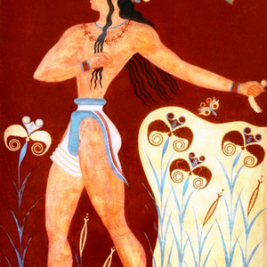 PRINCE OF LILIES μενταγιόν με απεικόνιση πάνω σε ξύλο. - ξύλο, γεωμετρικά σχέδια, μακριά, ethnic, αυξομειούμενα - 5