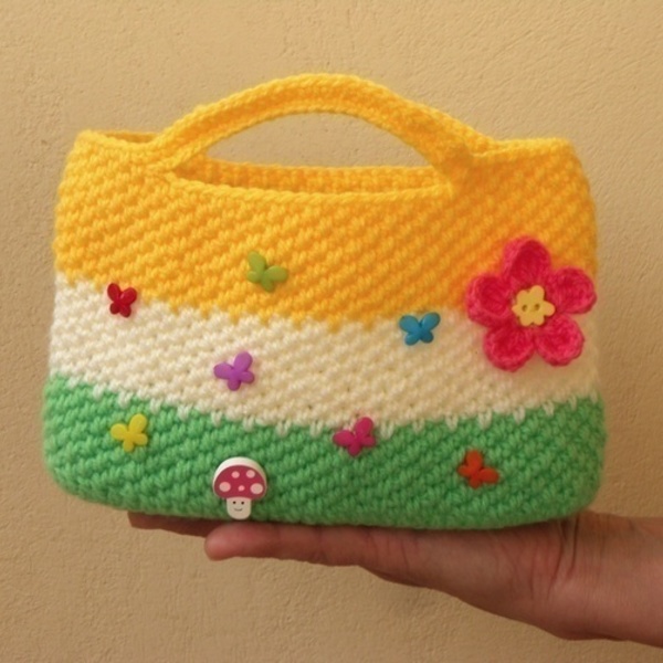 Τσάντα για το κορίτσι σας, - καλοκαίρι, κορίτσι, τσάντα, δωράκι, αξεσουάρ, πλεκτή, για παιδιά, τσαντάκια - 2