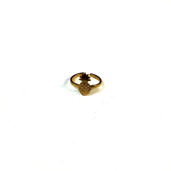 Δαχτυλίδι ανανάς - statement, μοντέρνο, επιχρυσωμένα, ορείχαλκος, minimal, boho, ethnic, αυξομειούμενα, φθηνά - 3