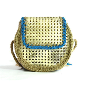 Βιεννέζικη ψάθα και γιούτα - ώμου, ψάθα, crochet, romantic - 3