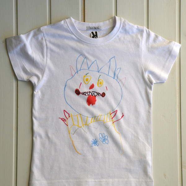 T-shirt παιδικό The Monster Series - βαμβάκι, εκτύπωση, fashion, ιδιαίτερο, κορίτσι, αγόρι, t-shirt, βρεφικά, έλληνες σχεδιαστές, για παιδιά, παιδικά ρούχα - 2