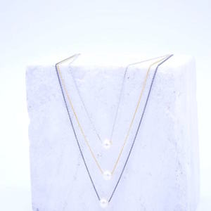 ''Fresh Water Pearls'' necklaces - ασήμι, μοντέρνο, κοντό, minimal, κοντά, κρεμαστά, πέρλες