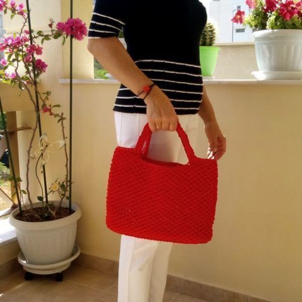 Τσάντα καλοκαιρινή. - μοντέρνο, crochet, βελονάκι, minimal, απαραίτητα καλοκαιρινά αξεσουάρ, πλεκτές τσάντες