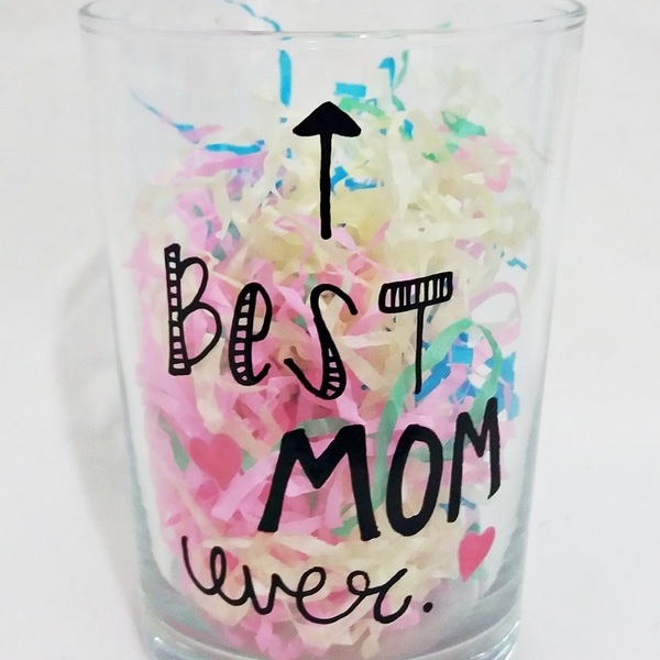 Gift Box for Mothers Day "Best Mom Ever" - γυαλί, ζωγραφισμένα στο χέρι, δωράκι, personalised, σετ, κούπες & φλυτζάνια, πρωτότυπα δώρα, γιορτή της μητέρας - 2
