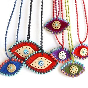 Βραχιόλι Evil eye κεντητό βελούδινο, μωβ - χρυσό - μετάξι, ημιπολύτιμες πέτρες, charms, μοντέρνο, βελούδο, κορδόνια, μάτι, minimal, boho, ethnic - 2