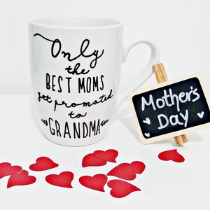 Kούπα handpainted "Only the best mums.." - ζωγραφισμένα στο χέρι, πορσελάνη, δωράκι, personalised, δώρα γενεθλίων, διακοσμητικά, κούπες & φλυτζάνια, ιδεά για δώρο, γιορτή της μητέρας