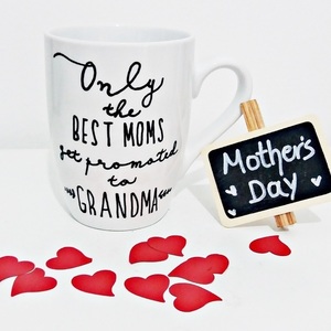 Kούπα handpainted "Only the best mums.." - ζωγραφισμένα στο χέρι, κουζίνα, πορσελάνη, δωράκι, personalised, δώρα γενεθλίων, διακοσμητικά, κούπες & φλυτζάνια, ιδεά για δώρο, γιορτή της μητέρας