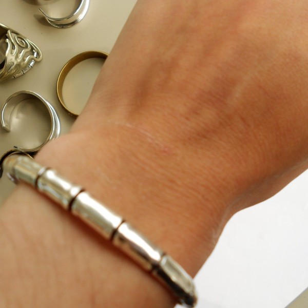 cuff bracelet - βραδυνά, μοντέρνο, επάργυρα, minimal, boho, rock, χειροπέδες - 2