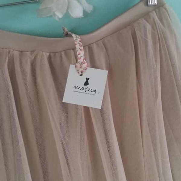 Maxi Τούλινη φούστα - τούλι, romantic, κορίτσι, maxi, μακριά, γάμος, νονά - 4
