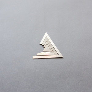 Πρωτότυπο επικολλητό κόσμημα για το σώμα / Body jewel / Triangle Cut - αλπακάς, γεωμετρικά σχέδια, minimal, αυτοκόλλητα - 2