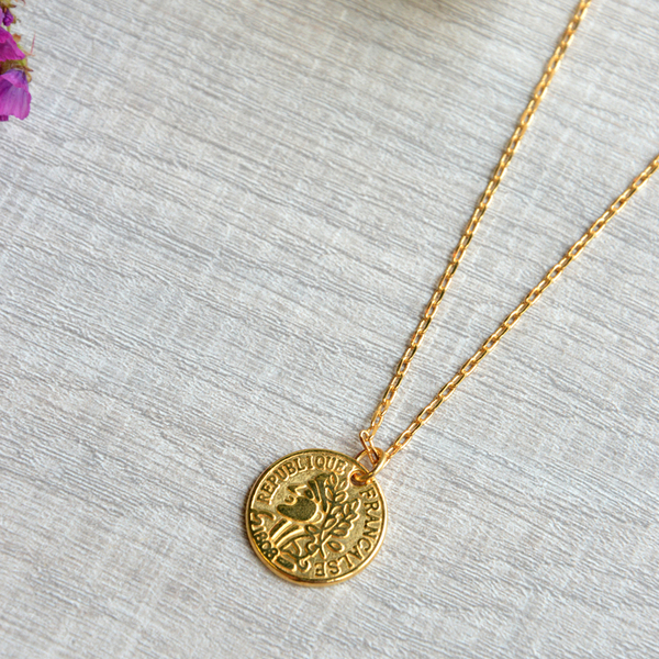 Gold coin necklace set - μοντέρνο, επιχρυσωμένα, μακρύ, κοντό, κοντά, σετ, layering, boho, φλουριά, κρεμαστά, κωνσταντινάτα, σετ κοσμημάτων - 3