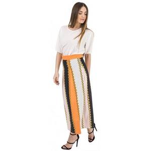 Φούστα ψηλόμεση πολύχρωμη maxi ίσια γραμμή - maxi, Black Friday - 3