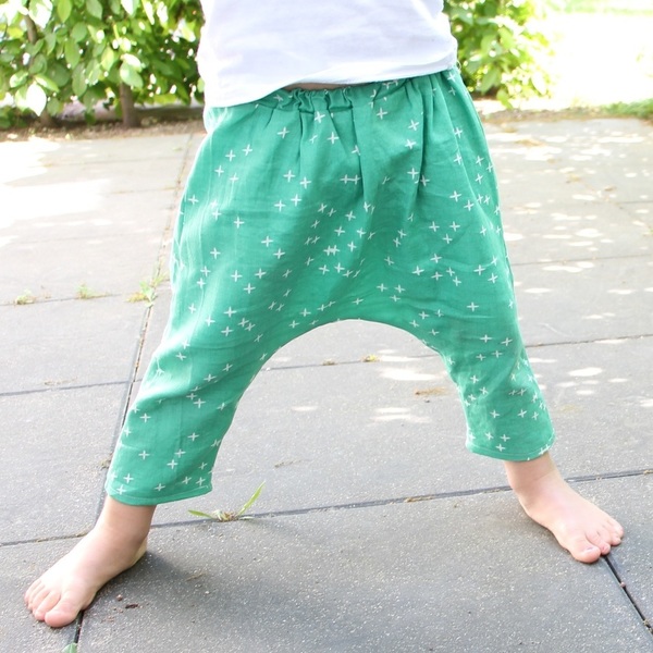 Πράσινο καλοκαιρινό παντελόνι - καλοκαίρι, κορίτσι, απαραίτητα καλοκαιρινά αξεσουάρ, δώρα για παιδιά, για παιδιά, παιδικά ρούχα