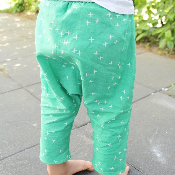 Πράσινο καλοκαιρινό παντελόνι - καλοκαίρι, κορίτσι, απαραίτητα καλοκαιρινά αξεσουάρ, δώρα για παιδιά, για παιδιά, παιδικά ρούχα - 3