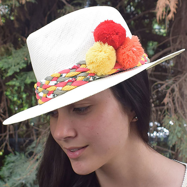 Καπέλο Panama LIZET - ύφασμα, καλοκαίρι, χαρτί, παραλία