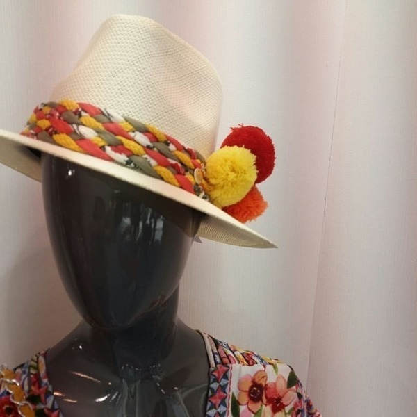 Καπέλο Panama LIZET - ύφασμα, καλοκαίρι, χαρτί, παραλία - 5