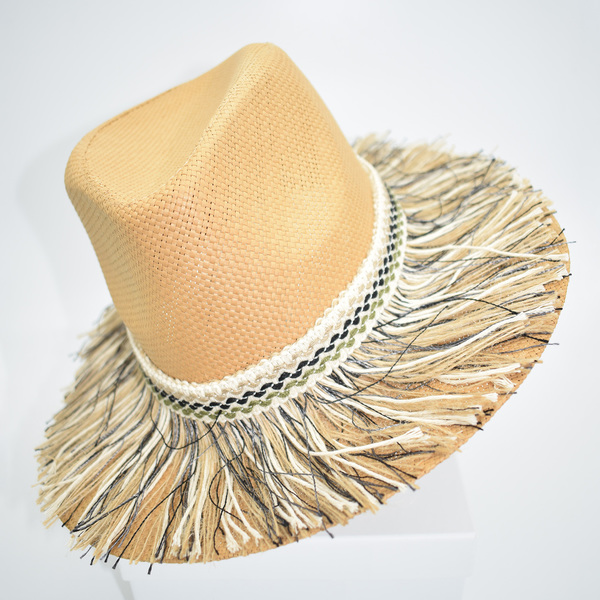 Καπέλο Panama ANNIA - ύφασμα, καλοκαίρι, χαρτί, παραλία - 3