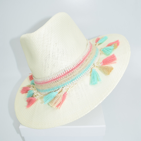 Καπέλο Panama ARLET - ύφασμα, καλοκαίρι, χαρτί, παραλία - 2