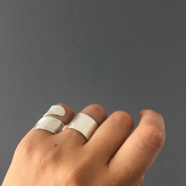 Simplicity Works | Χειροποίητο δαχτυλίδι, ασήμι 925, καθημερινό, απλό σχέδιο - statement, ασήμι, μοναδικό, ασήμι 925, χειροποίητα, καθημερινό, minimal, boho, αυξομειούμενα - 5