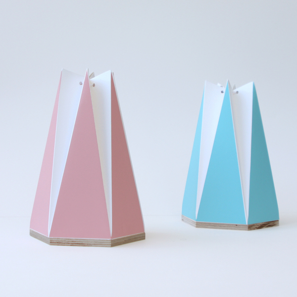 Χειροποίητο πορτατίφ origami ροζ ή θαλασσί - πορτατίφ, παιδικό δωμάτιο, δώρο παιδικό