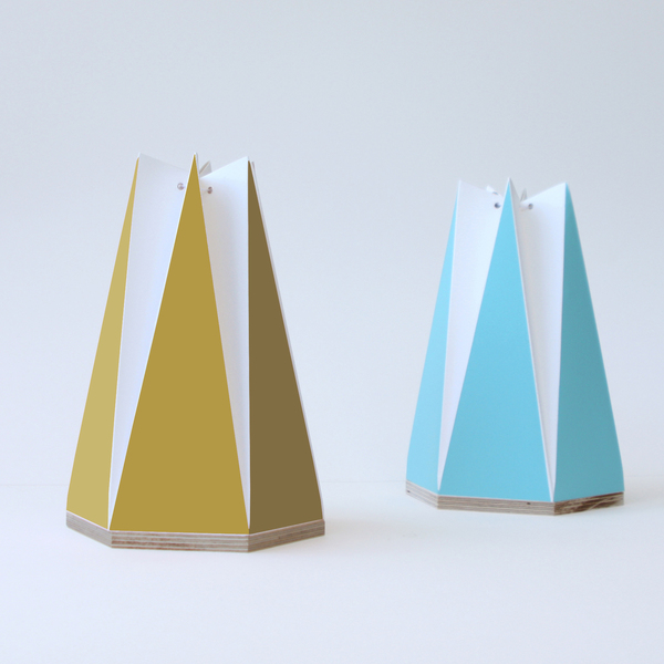 Χειροποίητο πορτατίφ origami μουσταρδί ή θαλασσί - πορτατίφ, παιδικό δωμάτιο, δώρο παιδικό