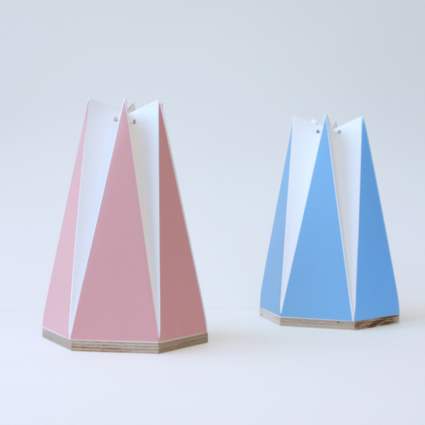 Χειροποίητο πορτατίφ origami ροζ ή γαλάζιο - πορτατίφ, παιδικό δωμάτιο, δώρο παιδικό