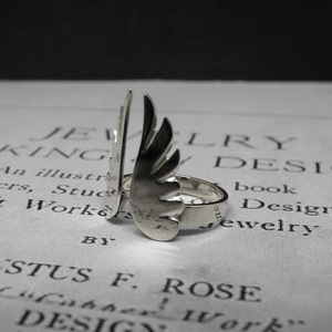 "Angel Wings" Χειροποίητο δαχτυλίδι επάργυρο ή επίχρυσο 18Κ με φτερά αγγέλου! - vintage, chevalier, επιχρυσωμένα, ορείχαλκος, φτερό, επάργυρα, personalised, μικρά, μικρά, rock, μπρούντζος, αυξομειούμενα, δώρα για γυναίκες, φθηνά - 2