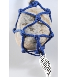 Μακραμέ μενταγιόν δίχτυ flexible - ημιπολύτιμες πέτρες, μακρύ, μακραμέ, κορδόνια, χειροποίητα, romantic, unisex, boho, ethnic, rock, ιδεά για δώρο, αυξομειούμενα, φθηνά - 4