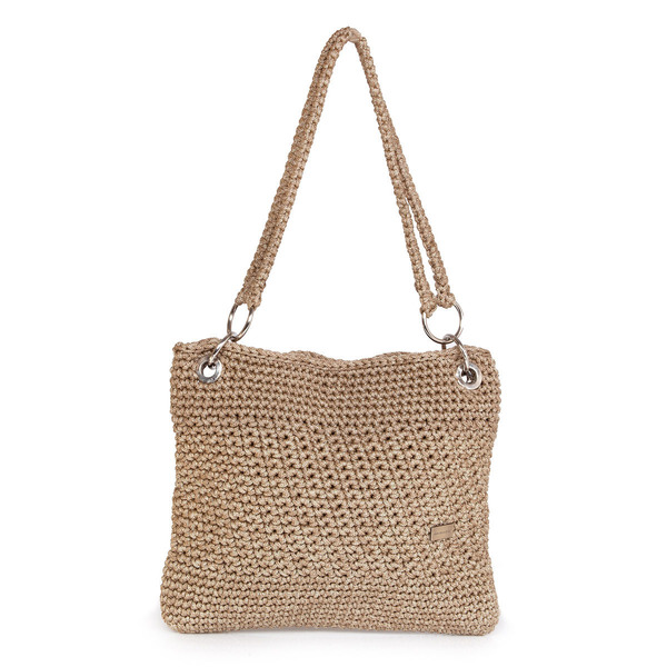 Τσάντα ώμου - chic, ώμου, crochet, χειροποίητα, elegant, minimal, πλεκτές τσάντες
