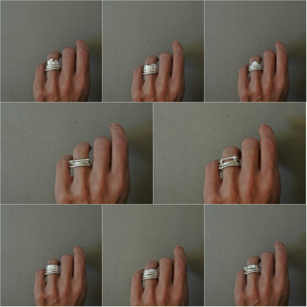 ○ salty | σετ δαχτυλίδια από ασήμι 925 -1.7cm - μοντέρνο, καλοκαίρι, ασήμι 925, δαχτυλίδι, γεωμετρικά σχέδια, χειροποίητα, minimal, βεράκια, σετ, rock - 2