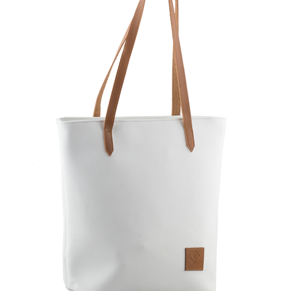 Classic Shopper Bag - vintage, ώμου, minimal, δερματίνη - 5