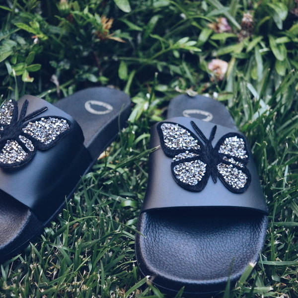 Butterfly Sandals - romantic, φλατ, slides - 2