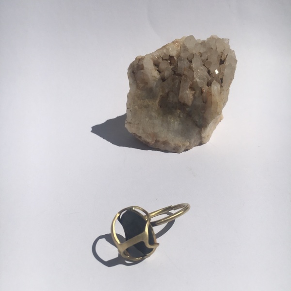 Δαχτυλίδι ορειχάλκινο “θολωτό” - statement, vintage, μοναδικό, ορείχαλκος, χειροποίητα, rock, αυξομειούμενα - 2