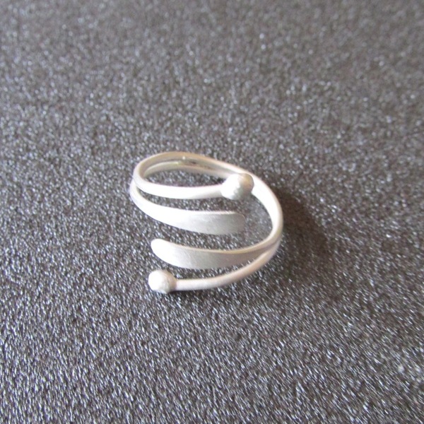Ασημένιο Δαχτυλίδι, Στεφάνι - statement, ασήμι 925, στεφάνια, δαχτυλίδι, minimal, ασημένια, μεγάλα, αυξομειούμενα - 5