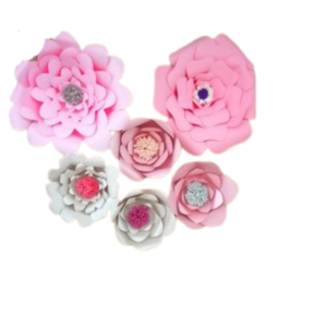 Χάρτινα λουλούδια διακόσμησης γάμου ροζ - λουλούδια, χειροποίητα, πρωτότυπα, είδη γάμου, romantic, πάρτυ γενεθλίων