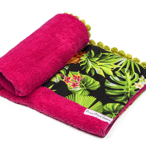 Pina Colada beach towel - chic, απαραίτητα καλοκαιρινά αξεσουάρ - 3