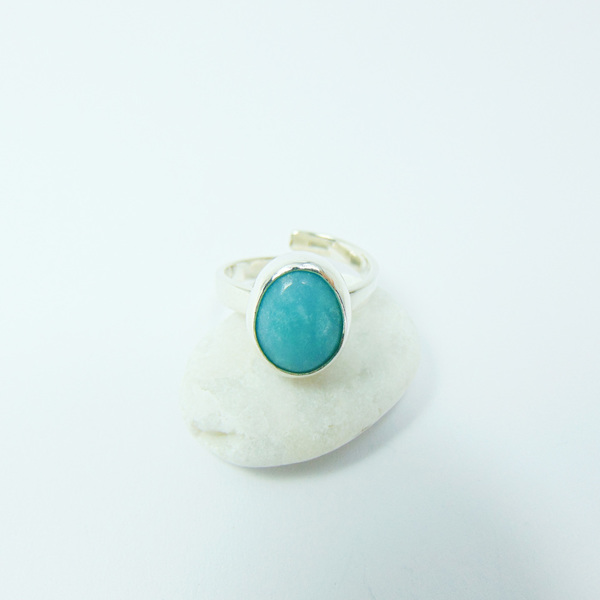 Ασημένιο δαχτυλίδι με αβεντουρίνη - ημιπολύτιμες πέτρες, vintage, ασήμι 925, minimal, boho, αυξομειούμενα - 2