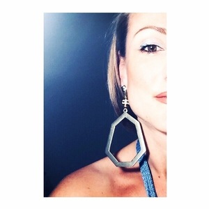 Geometric statement earrings - statement, ημιπολύτιμες πέτρες, βραδυνά, ιδιαίτερο, μοντέρνο, γυναικεία, επιχρυσωμένα, επιχρυσωμένα, αλουμίνιο, αλουμίνιο, στυλ, γεωμετρικά σχέδια, χειροποίητα, πρωτότυπα, μακριά, all day, minimal, must αξεσουάρ, ethnic, κρεμαστά, μεγάλα
