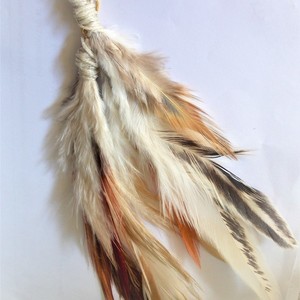 Boho chic σκουλαρίκια χειροποίητα με φτερά - statement, φτερό, boho, ethnic, κρεμαστά, μεγάλα - 4