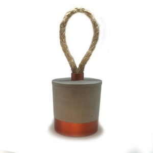 Doorstop //yameru copper - διακοσμητικό, καλοκαιρινό, design, ιδιαίτερο, μοντέρνο, δώρο, customized, decor, τσιμέντο, χειροποίητα, είδη διακόσμησης, είδη δώρου, minimal, γιορτή, gift, gift idea, σκυρόδεμα, για εκείνη, διακόσμηση κήπου - 2