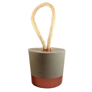 Doorstop //yameru copper - διακοσμητικό, καλοκαιρινό, design, ιδιαίτερο, μοντέρνο, δώρο, customized, decoration, decor, τσιμέντο, χειροποίητα, είδη διακόσμησης, είδη δώρου, minimal, γιορτή, gift, gift idea, σκυρόδεμα, για εκείνη, διακόσμηση κήπου