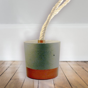 Doorstop //yameru copper - διακοσμητικό, καλοκαιρινό, design, ιδιαίτερο, μοντέρνο, δώρο, customized, decoration, decor, τσιμέντο, χειροποίητα, είδη διακόσμησης, είδη δώρου, minimal, γιορτή, gift, gift idea, σκυρόδεμα, για εκείνη, διακόσμηση κήπου - 3