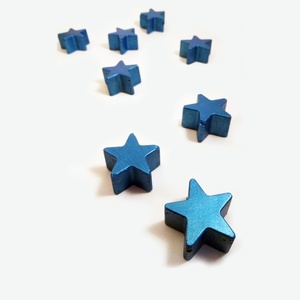 Σετ μαγνητάκια //hoshi blue magnets - διακοσμητικό, καλοκαιρινό, design, ιδιαίτερο, μοναδικό, μοντέρνο, δώρο, customized, τσιμέντο, χειροποίητα, είδη διακόσμησης, είδη δώρου, minimal, unique, γιορτή, gift, gift idea, σκυρόδεμα, για εκείνη, μαγνητάκια, μαγνητάκια ψυγείου - 3