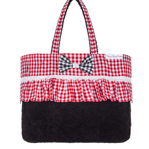 Gingham in red beach towel - καλοκαίρι, unique, θαλάσσης - 3