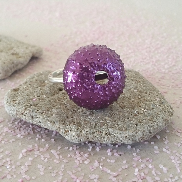 Color Urchin Ring-Δαχτυλίδι Αχινός Από Ασήμι - ασήμι, ασήμι 925, αχινός - 4
