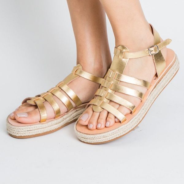 ARPIDES gold gladiator sandal - γυναικεία - 2